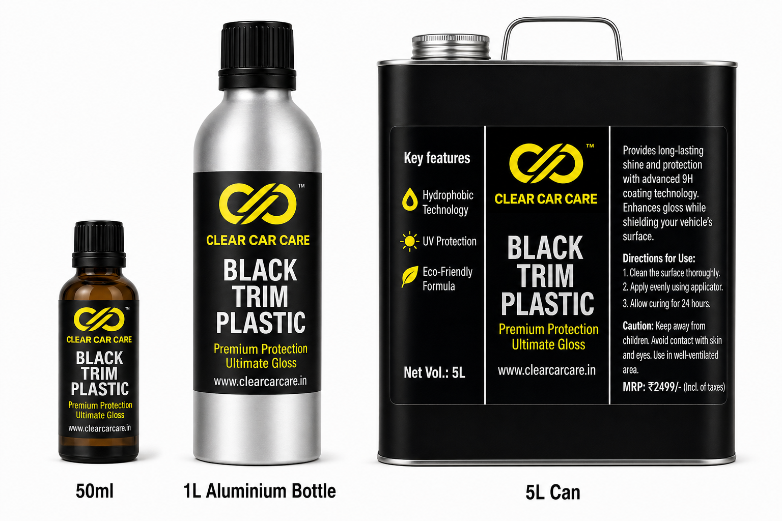 9H Black Trim Plastic